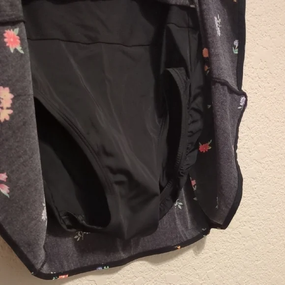 St. John's Bay black floral camisole one piece tank swim suit - Picture 4 of 8